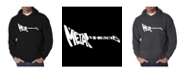 LA Pop Art Men's Word Art Hoodie - Metal Head Guitar